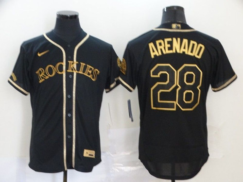 Colorado Rockies Nolan Arenado #28 2020 Mlb Black Jersey
