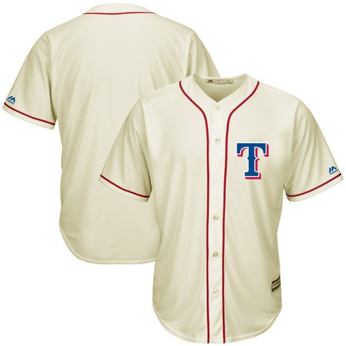 Texas Rangers Majestic Cool Base Ivory Fashion Team Jersey Cream 2019