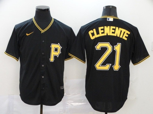 Pittsburgh Pirates Roberto Clemente #21 2020 Mlb Black Jersey