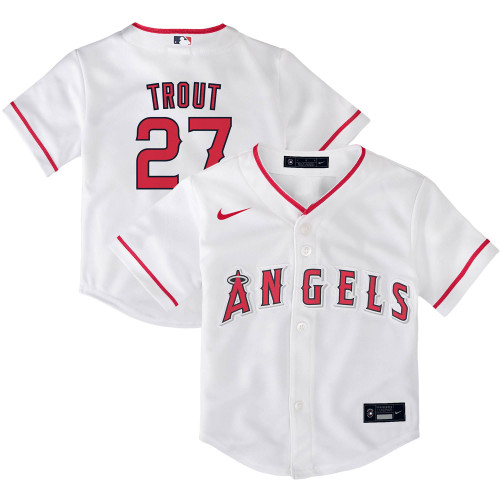 Mike Trout Los Angeles Angels Nike Replica Replica Toddler Home Replica Player Jersey - White
