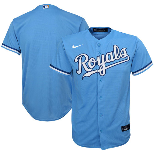 Kansas City Royals Nike Replica Replica  Alternate Replica Team Jersey - Light Blue
