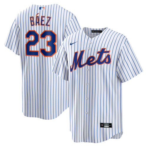 Javier Báez New York Mets Nike Replica Replica Home Official Replica Player Jersey - White