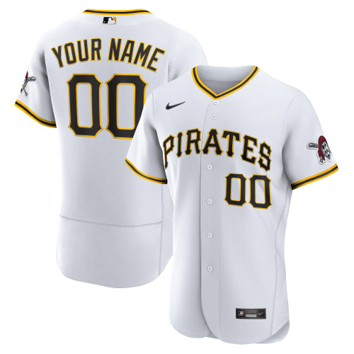 Pittsburgh Pirates Nike Replica Replica Home  Custom Jersey - White