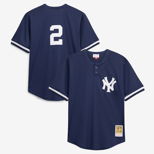 Men's New York Yankees Derek Jeter Mitchell & Ness Navy Big & Tall Batting Practice Replica Player Jersey