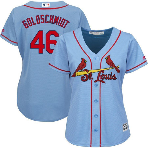 Paul Goldschmidt St. Louis Cardinals Majestic Womens Cool Base Player Jersey Jersey Horizon Blue 2021