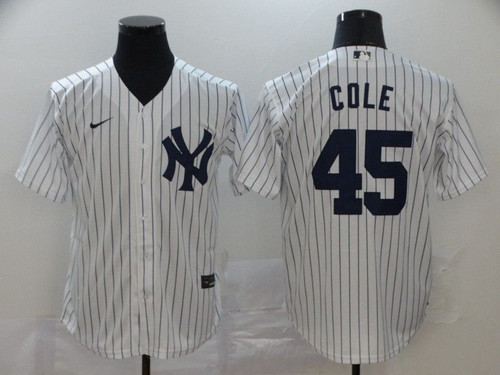 New York Yankees Gerrit Cole #45 2020 Mlb White Jersey