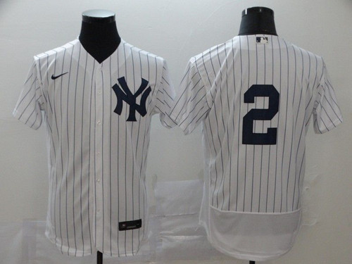 New York Yankees Derek Jeter #2 2020 Mlb White Jersey