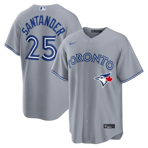 Men's Toronto Blue Jays Anthony Santander Nike Gray Road Replica Jersey