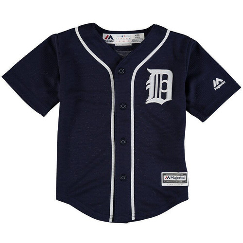 Detroit Tigers Majestic Toddler Official Cool Base Jersey Jersey Navy