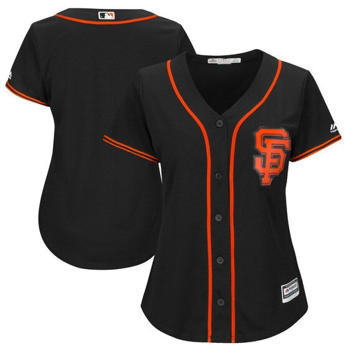 San Francisco Giants Majestic Womens Alternate Cool Base Team Jersey Jersey Black 2021