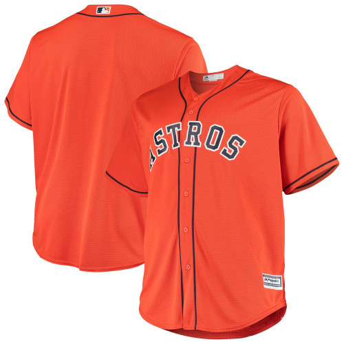 MenS Majestic Orange Houston Astros Alternate Official Cool Base Jersey