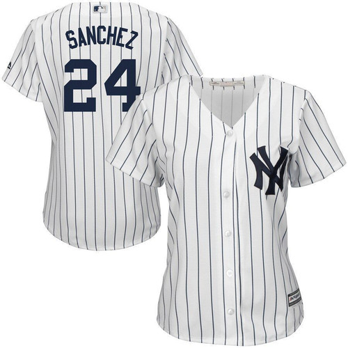 Gary Sanchez New York Yankees Majestic Womens Home Cool Base Player Jersey Jersey White 2021