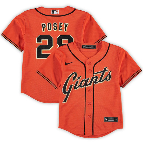 Preschool San Francisco Giants Buster Posey Orange Alternate Player Baseball Jersey Mlb Baseball Jersey1334