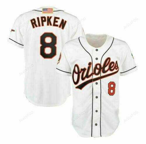 Mens Baltimore Orioles Cal Ripken Baseball Tee Jersey Shirt