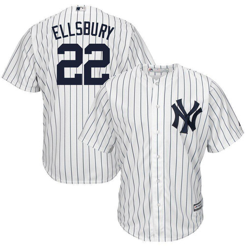 Jacoby Ellsbury New York Yankees Majestic Cool Base Player Jersey White 2019