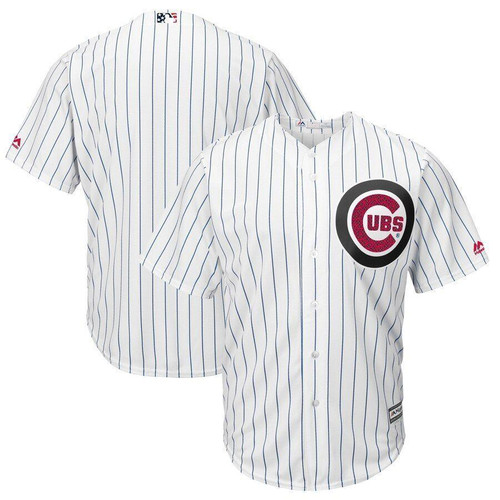 Chicago Cubs Majestic Fashion Stars Stripes Cool Base Jersey White 2019