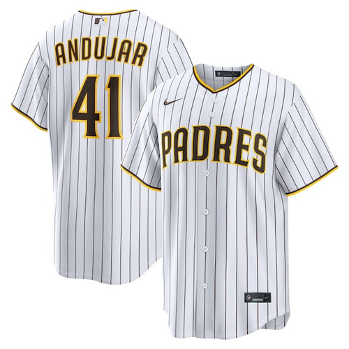 Men's San Diego Padres Miguel Andujar Nike White Home Replica Jersey