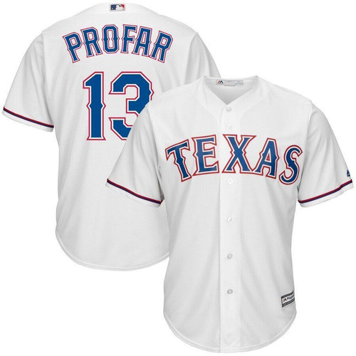 Jurickson Profar Texas Rangers Majestic Cool Base Player Jersey White 2019