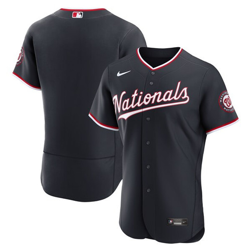 Men's Washington Nationals  Nike Navy Alternate  Jersey
