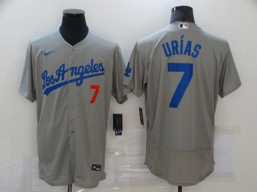Los Angeles Dodgers Julio Urias #7 2020 MLB Grey Jersey