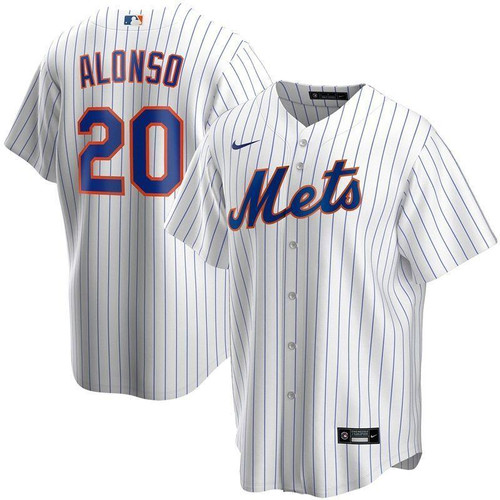 New York Mets Pete Alonso #20 2020 MLB White Jersey