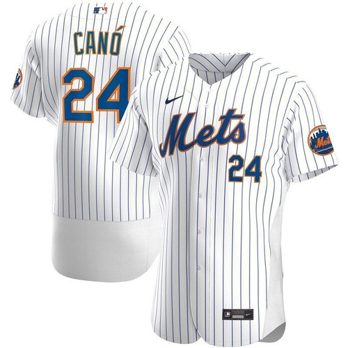 New York Mets Robinson Cano #24 2020 MLB White Jersey