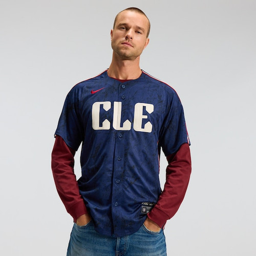 Men's Cleveland Guardians Nike Navy City Connect Limited Jersey