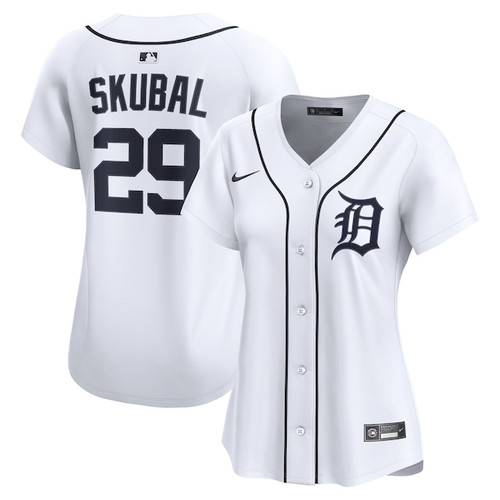 Women's Detroit Tigers Tarik Skubal Nike White Home Limited Player Jersey