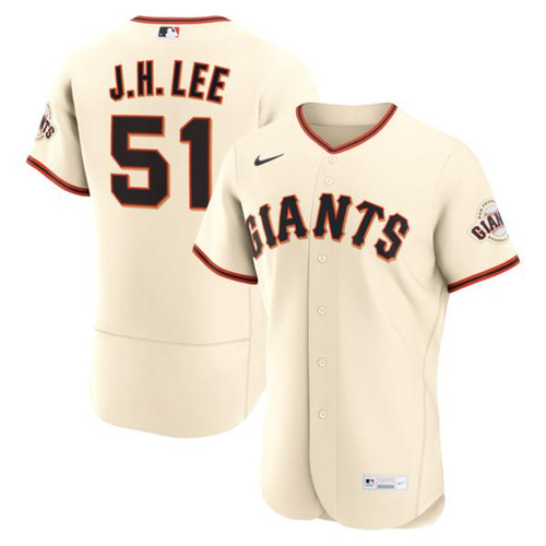 Men's San Francisco Giants Jung Hoo Lee Nike Cream Home  Jersey
