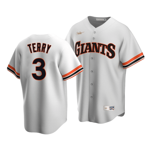 Men'S San Francisco Giants Bill Terry #3 Cooperstown Collection White Home Jersey