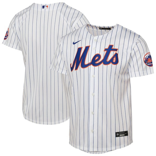 Youth New York Mets  Nike White Home Stadium Jersey