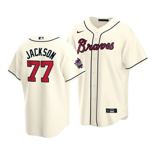 Atlanta Braves Luke Jackson #77 2021 Mlb All-Star Game Patch Jersey Cream