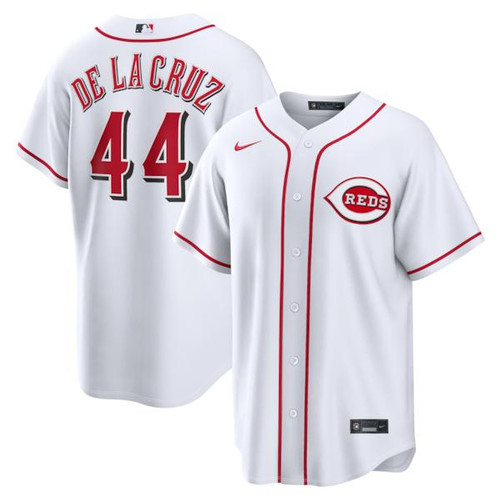 Men's Cincinnati Reds Elly De La Cruz Nike White Home Replica Jersey