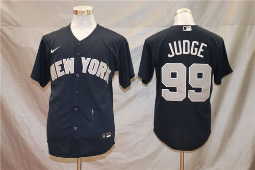 New York Yankees Aaron Judge #99 2020 Mlb Black Blue Jersey