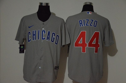Chicago Cubs Anthony Rizzo #44 2020 Mlb Grey Jersey