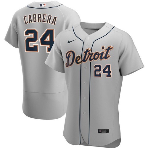 Detroit Tigers 2020 Mlb Miguel Cabrera #24 White Jersey