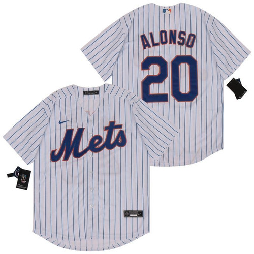 New York Mets Pete Alonso #20 2020 Mlb White Jersey