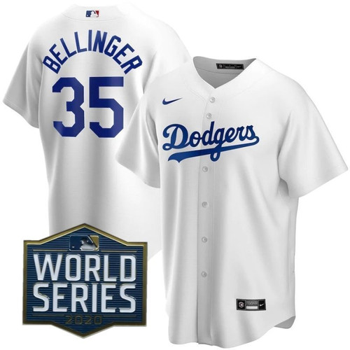 Los Angeles Dodgers Cody Bellinger#35 2020 Mlb White Jersey