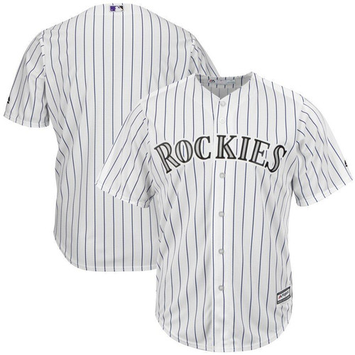 Colorado Rockies Majestic Home Official Cool Base Team Jersey White 2019