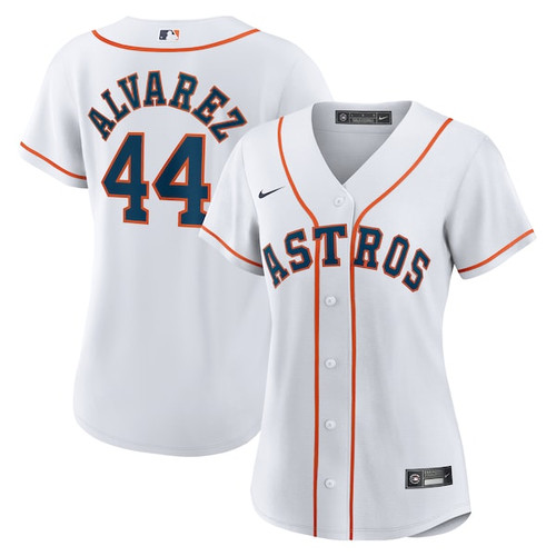 Women's Houston Astros Yordan Alvarez Nike White Home Replica Jersey