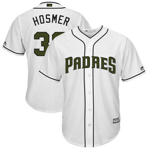 Eric Hosmer San Diego Padres Majestic Memorial Day Cool Base Player Jersey White 2019