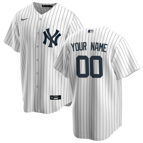 New York Yankees White Home Custom Baseball Jersey Mlb Baseball Jersey174