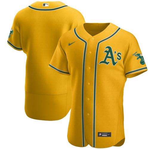 Men'S Oakland Athletics Gold Official Team Baseball Jersey Mlb Baseball Jersey449