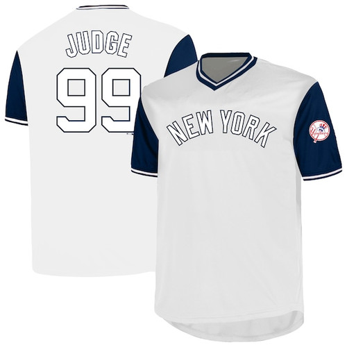 Men's New York Yankees Aaron Judge Profile White Big & Tall Name & Number Jersey