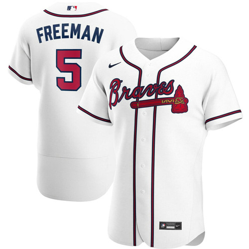 Men'S Atlanta Braves Freddie Freeman White Home Player Baseball Jersey Mlb Baseball Jersey995
