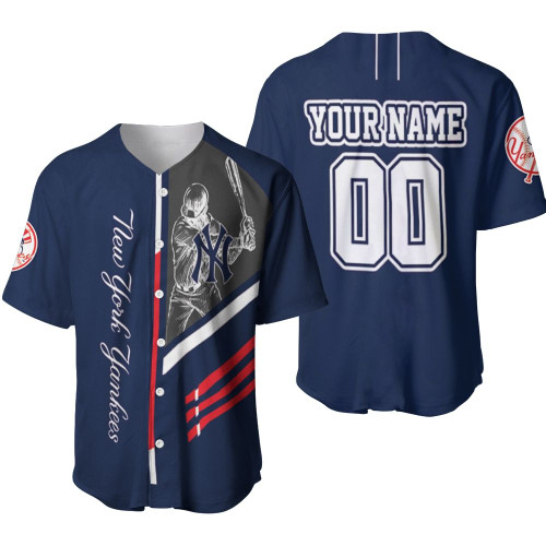 New York Yankees Mlb Bronx Bombers 3D Personalized Baseball Jersey