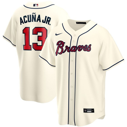 Atlanta Braves Ronald Acuï¿½A Jr. #13 2020 Mlb White Jersey