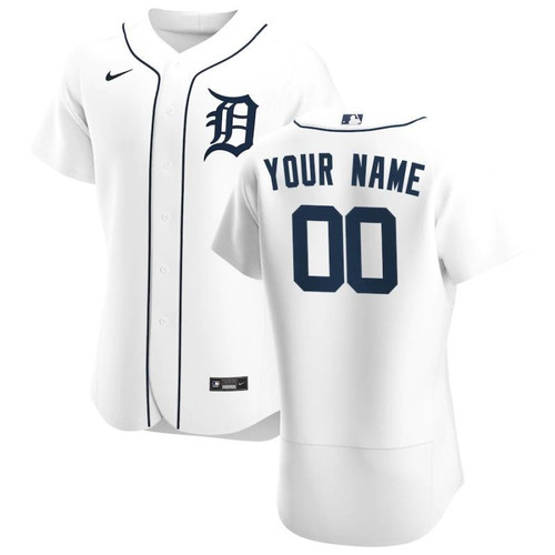 Detroit Tigers 2020 Mlb Personalized Custom White Custom Jersey