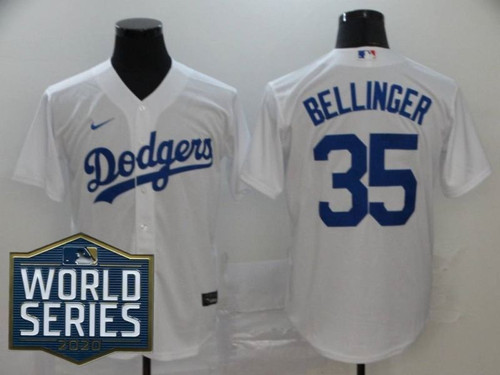 Los Angeles Dodgers Cody Bellinger #35 2020 Mlb White Jersey
