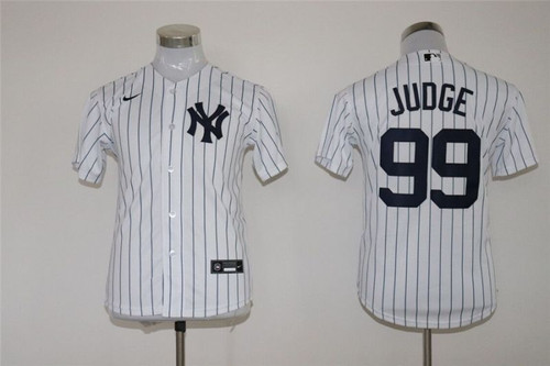 New York Yankees Aaron Judge #99 2020 Mlb White Jersey